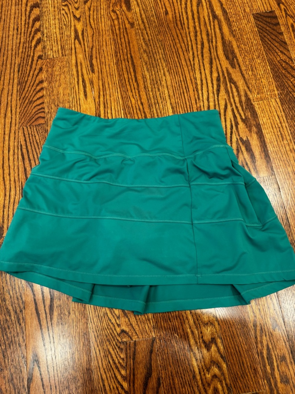 Emerald green tennis paddle sports skirt built in shorts